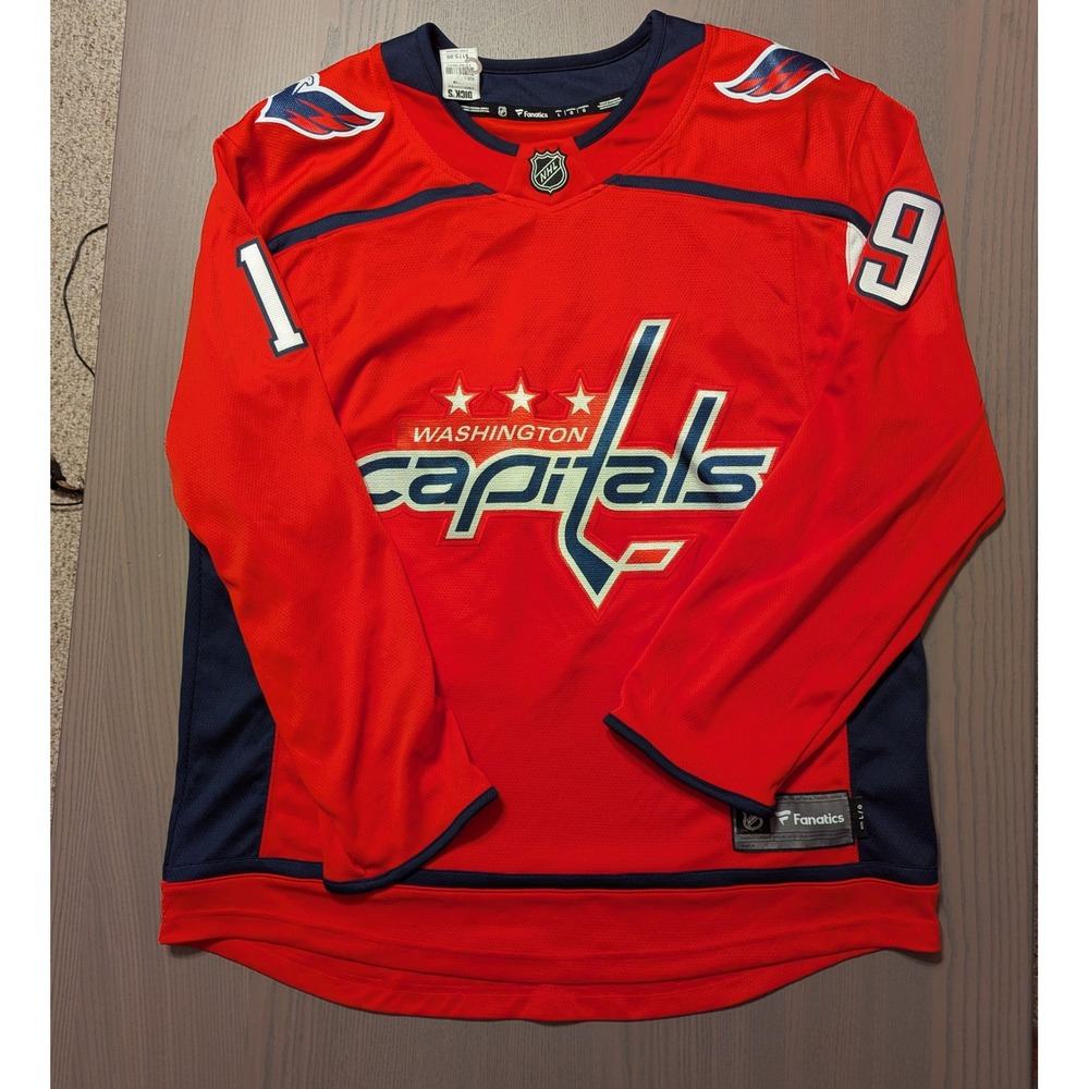 NEW Fanatics Washington Capitals Nicklas Backstrom 19 NHL Jersey Mens Large Red